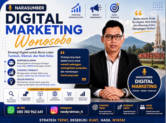 Narasumber Digital Marketing Wonosobo
