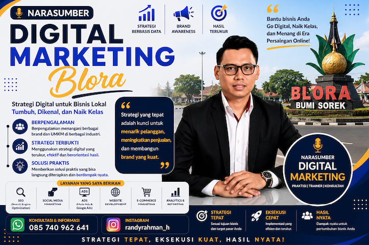 Narasumber Digital Marketing Blora