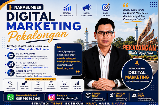 Narasumber Digital Marketing Pekalongan untuk Seminar, UMKM, Kampus, dan Perusahaan