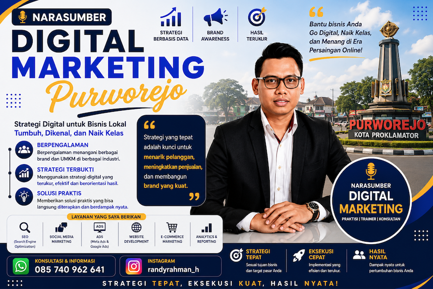 Narasumber Digital Marketing Purworejo