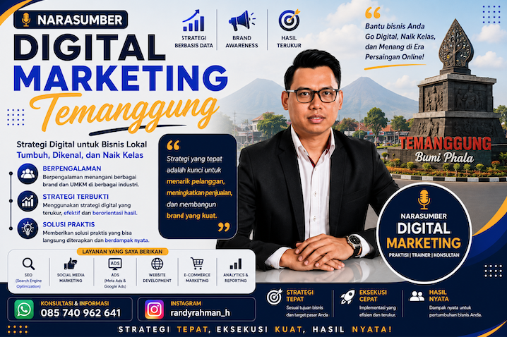 Narasumber Digital Marketing Temanggung