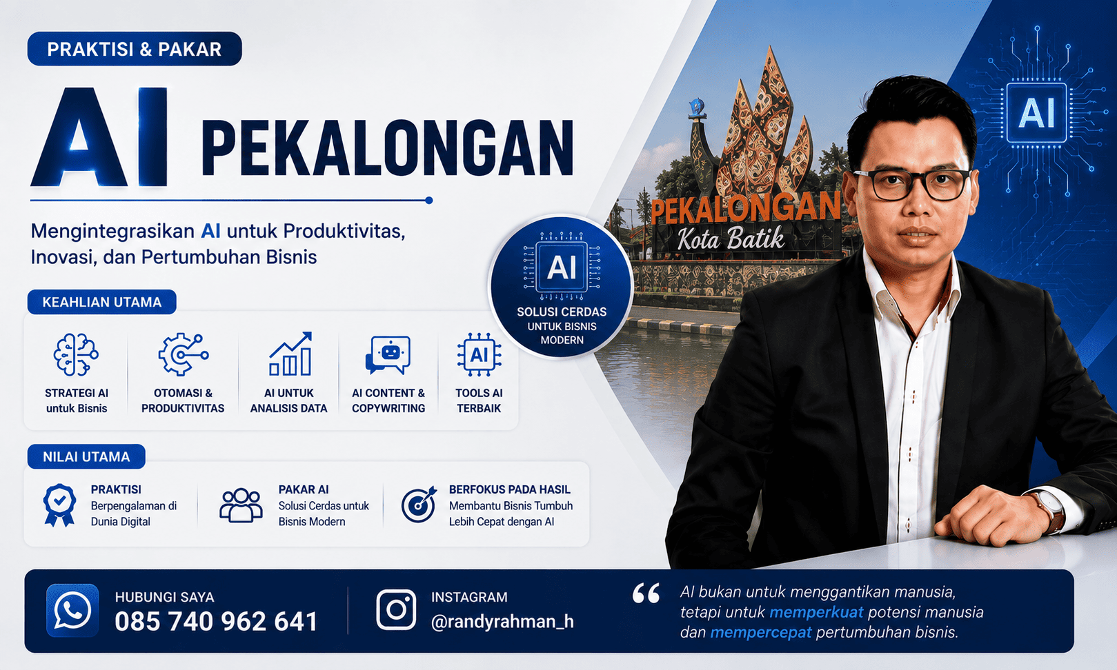 Narasumber AI Pekalongan: Membuka Cara Baru Belajar dan Bekerja dengan Artificial Intelligence