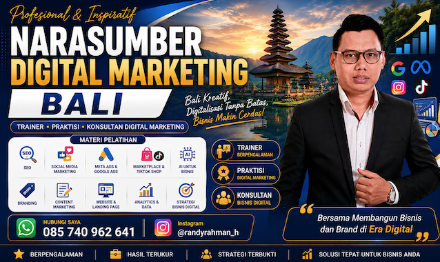 Narasumber Digital Marketing Bali: Mengangkat Potensi Lokal melalui Strategi Konten dan Pengalaman Digital