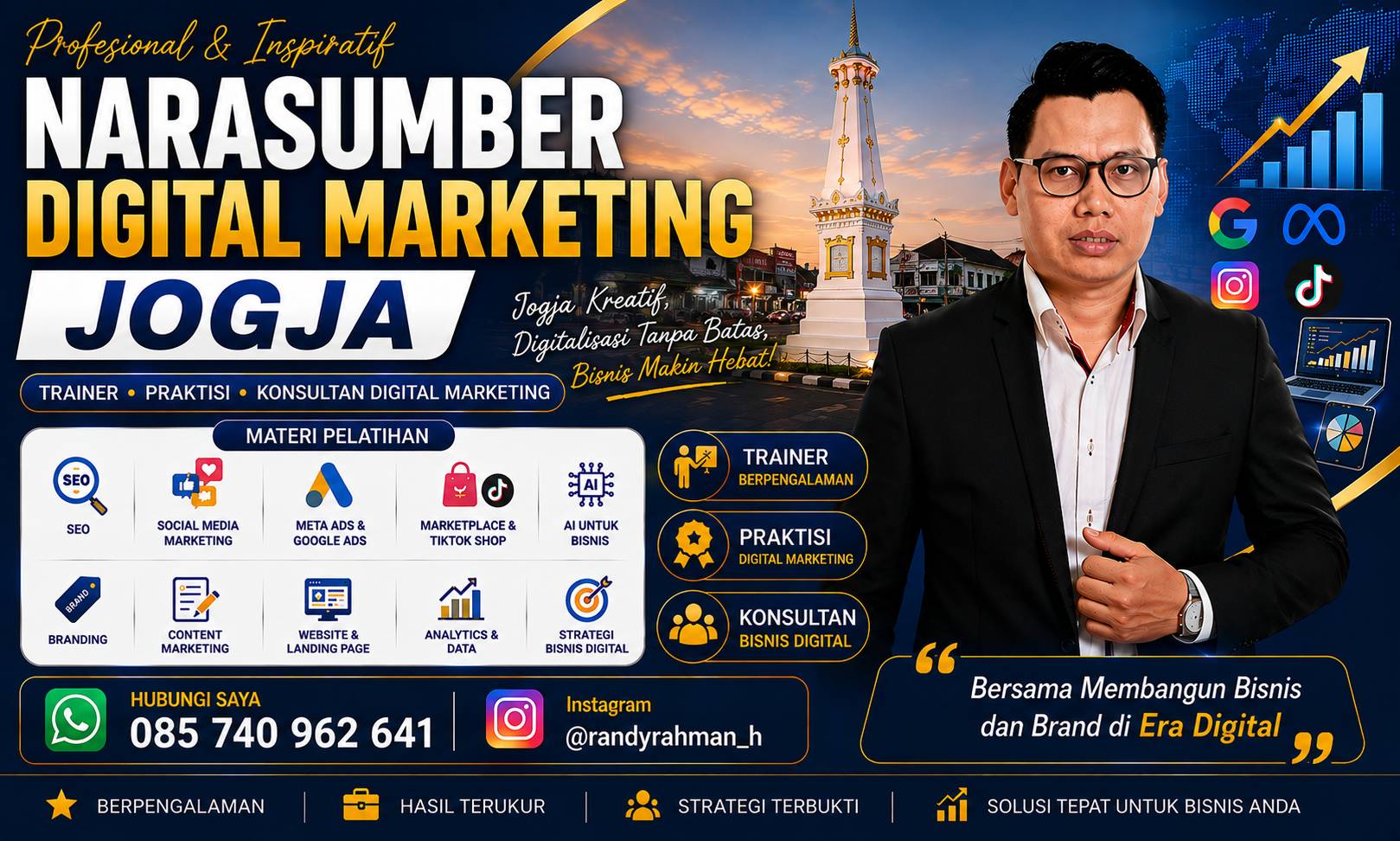 Narasumber Digital Marketing Jogja: Mengubah Kreativitas Menjadi Strategi Bisnis Digital