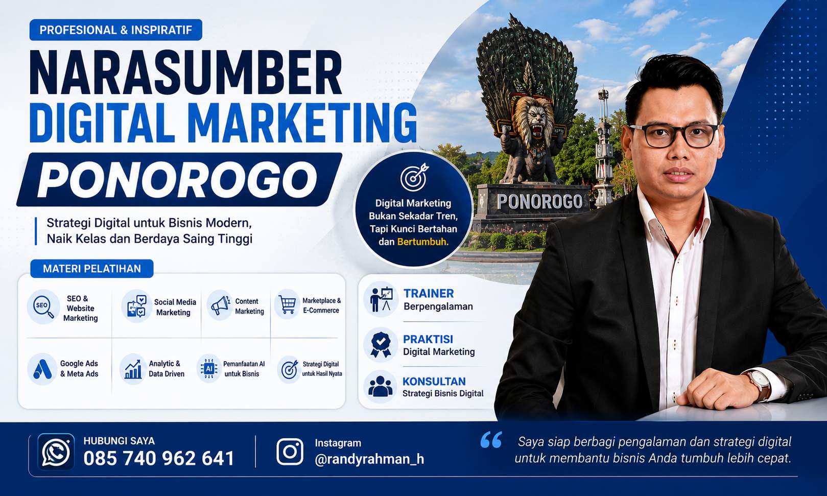 Narasumber digital marketing ponorogo