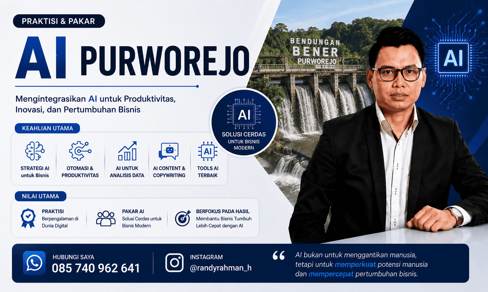 Narasumber AI Purworejo: Membangun SDM yang Siap Bekerja Bersama Artificial Intelligence